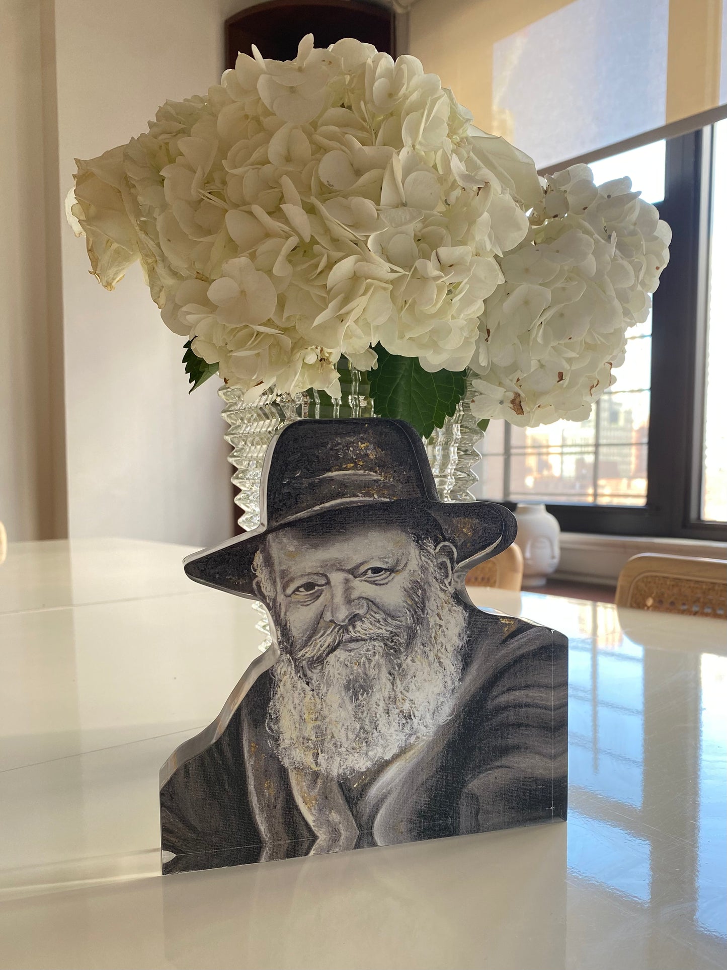 Gedolim Block Sculpture - Acrylic Lucite Sculpture