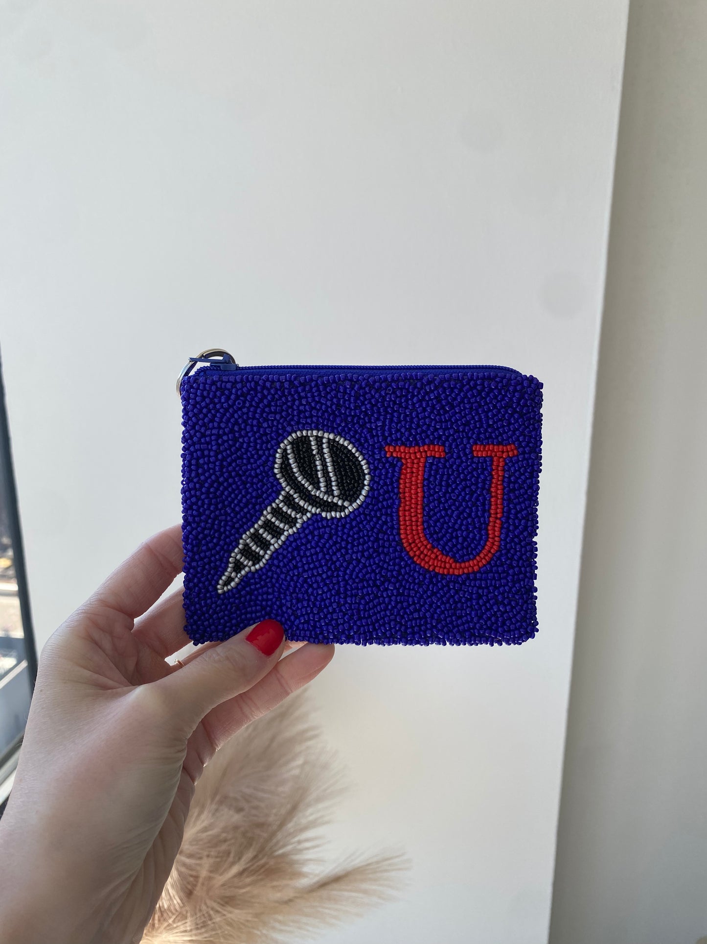 Screw You Beaded Coin Purse