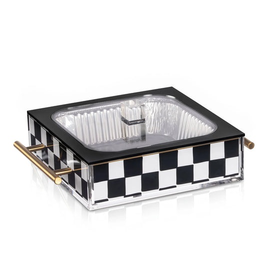 Onyx Lucite Pan Holder for Disposable Pans Tins