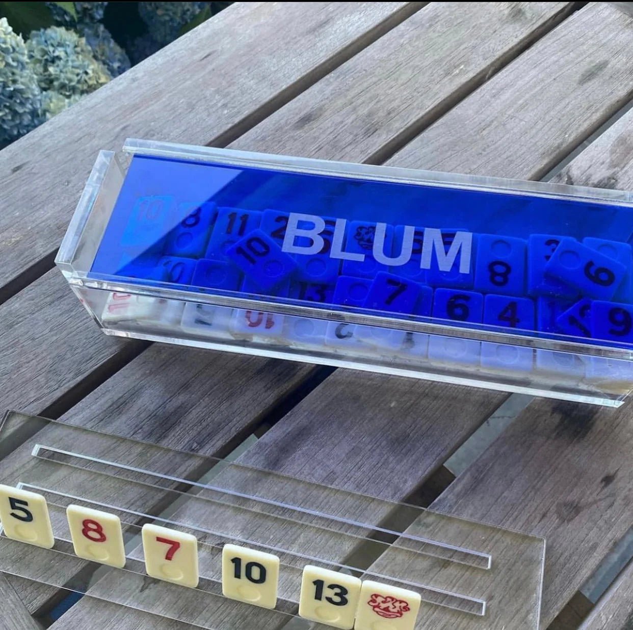 Lucite Acrylic Rummikub Tile Game Set - personalized gifts personalization