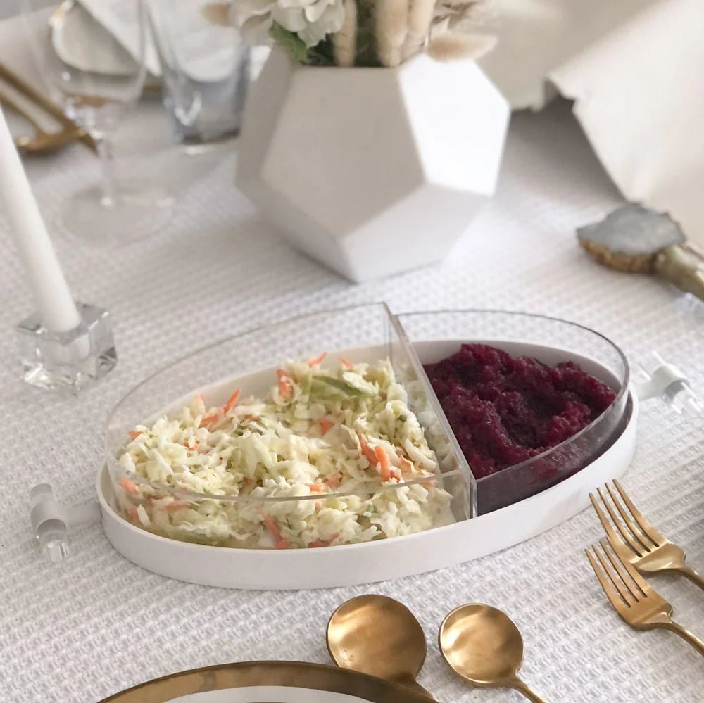 Lucite Oval 2 - Piece Dish - Little Somethings NYC