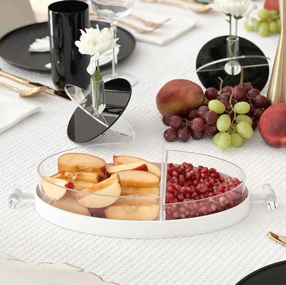 Lucite Oval 2 - Piece Dish - Little Somethings NYC