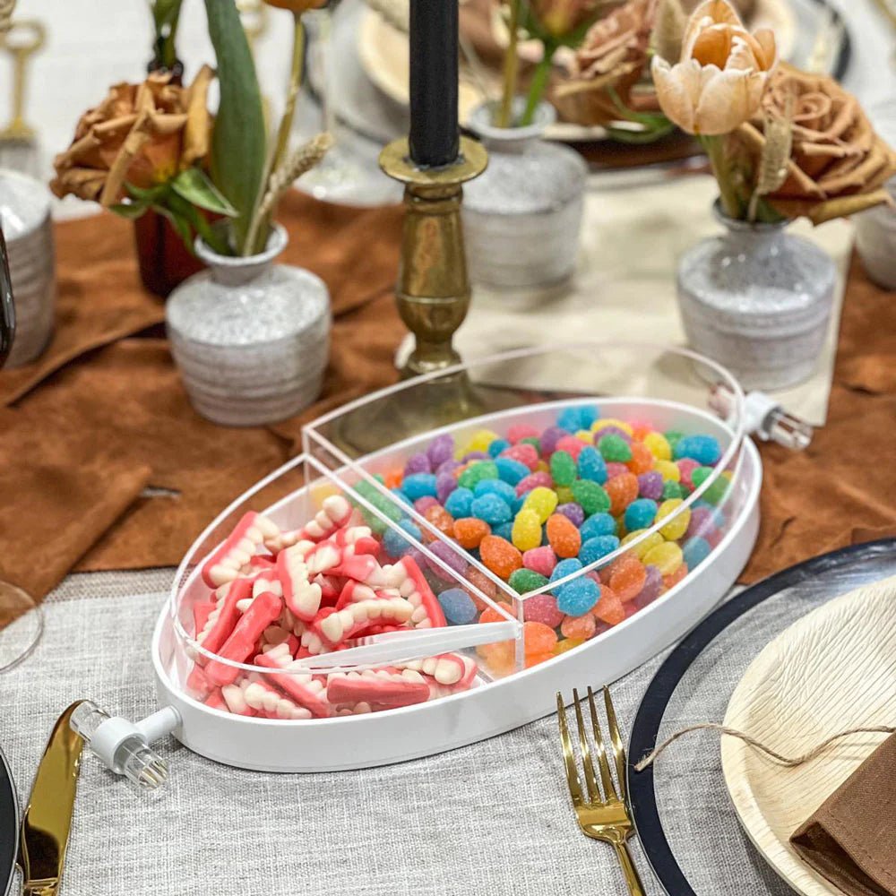 Lucite Oval 2 - Piece Dish - Little Somethings NYC