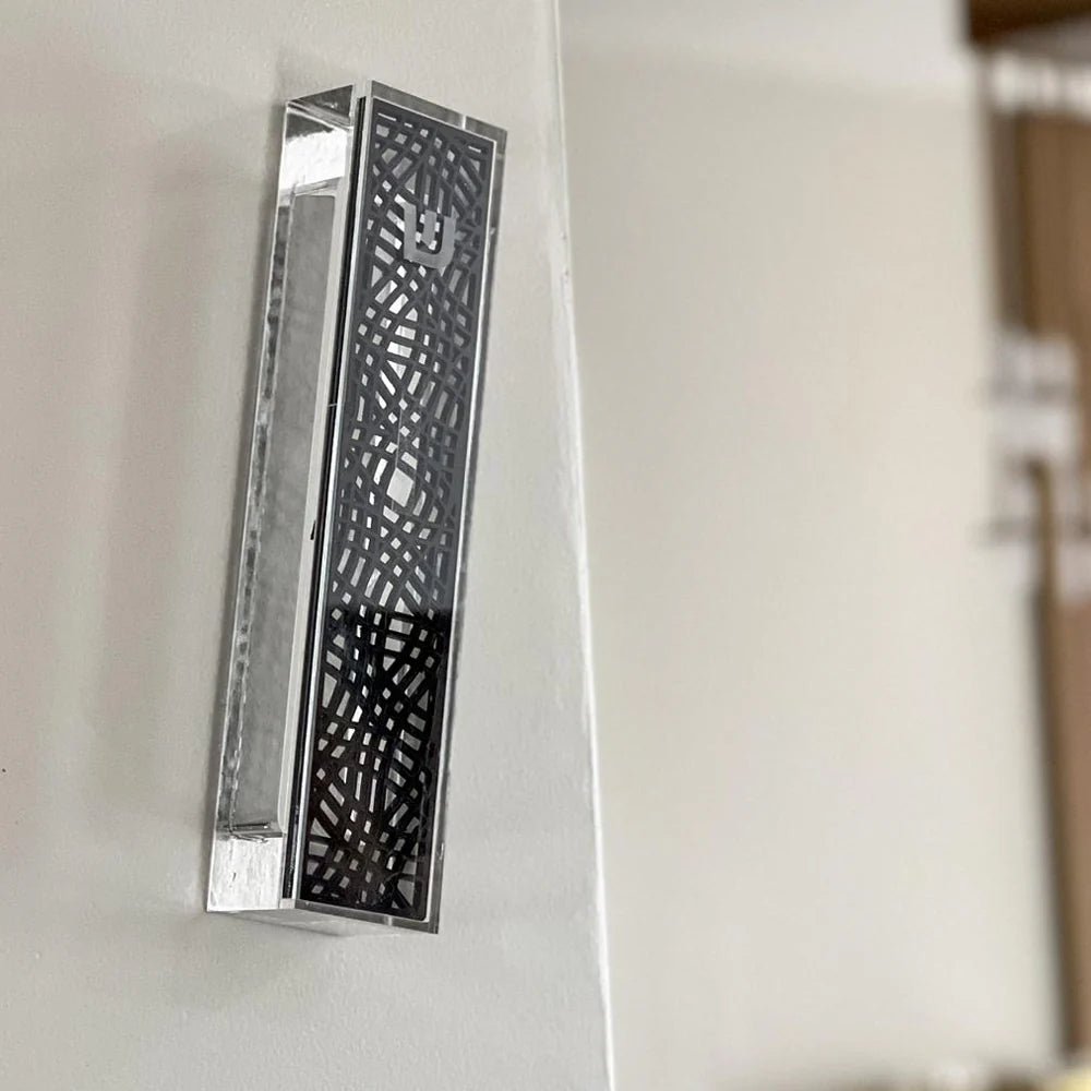 Lucite & Small Laser Cut Mezuzah Case - Little Somethings NYC