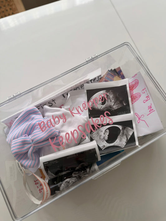 Personalized Baby Lucite Keepsake Box
