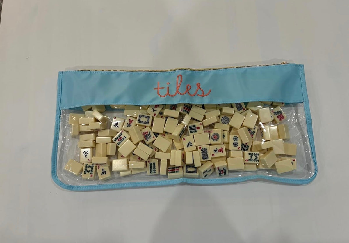 Mahjong Clear Tile Pouch