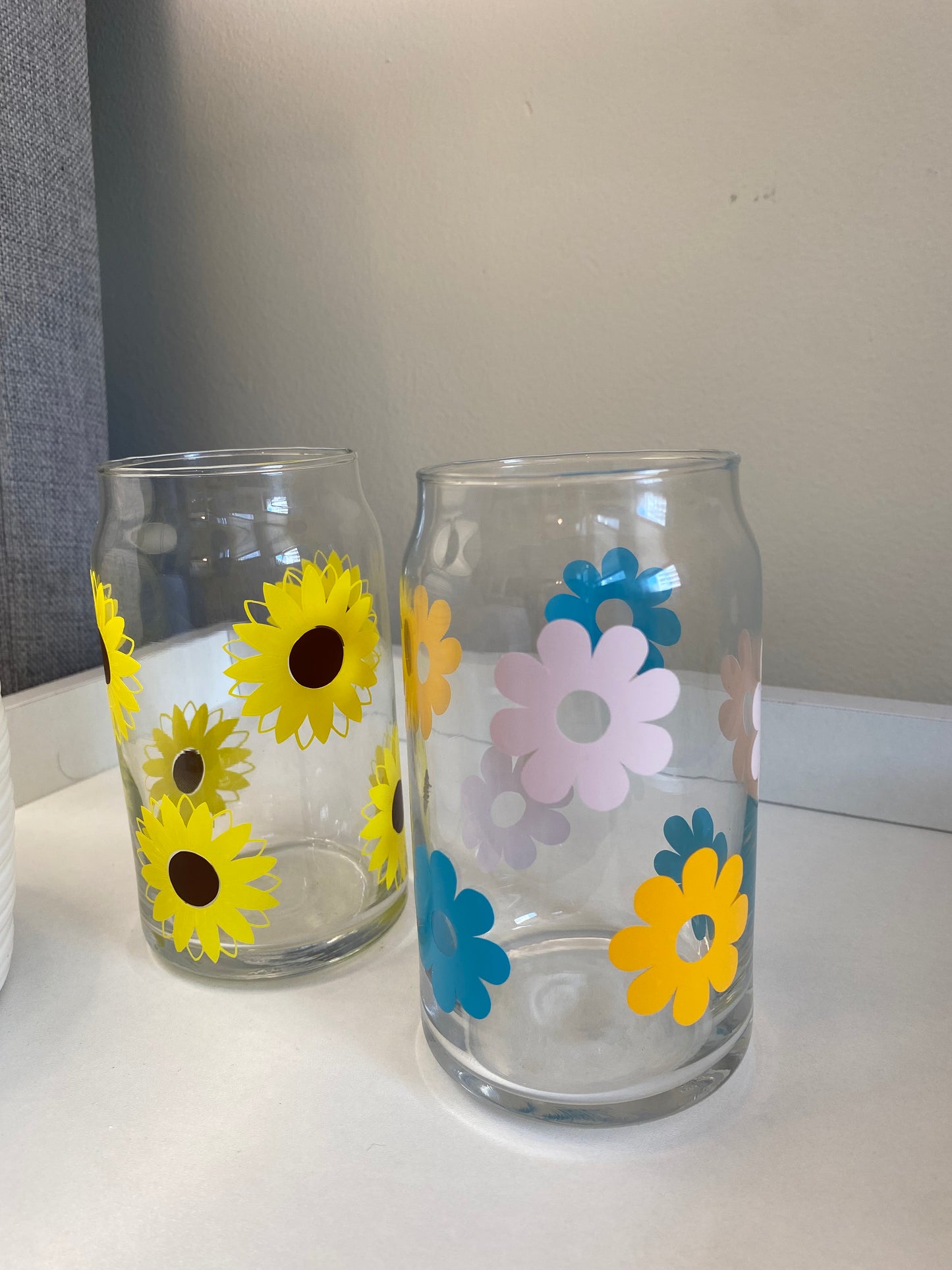 Customized Printed Beer Can Glass Cup