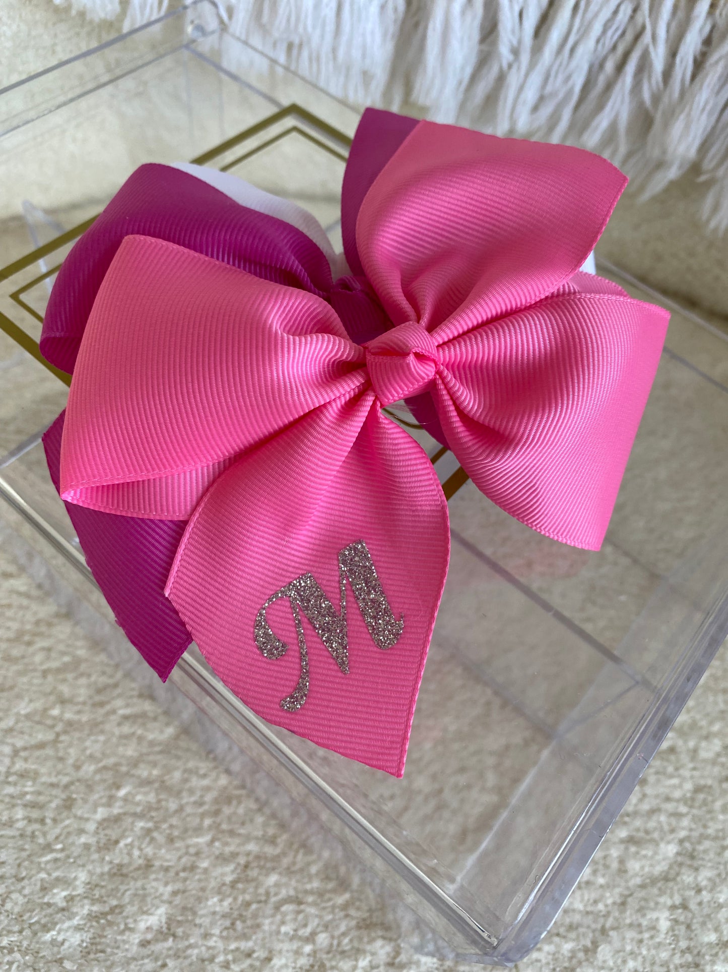 Personalized baby bow