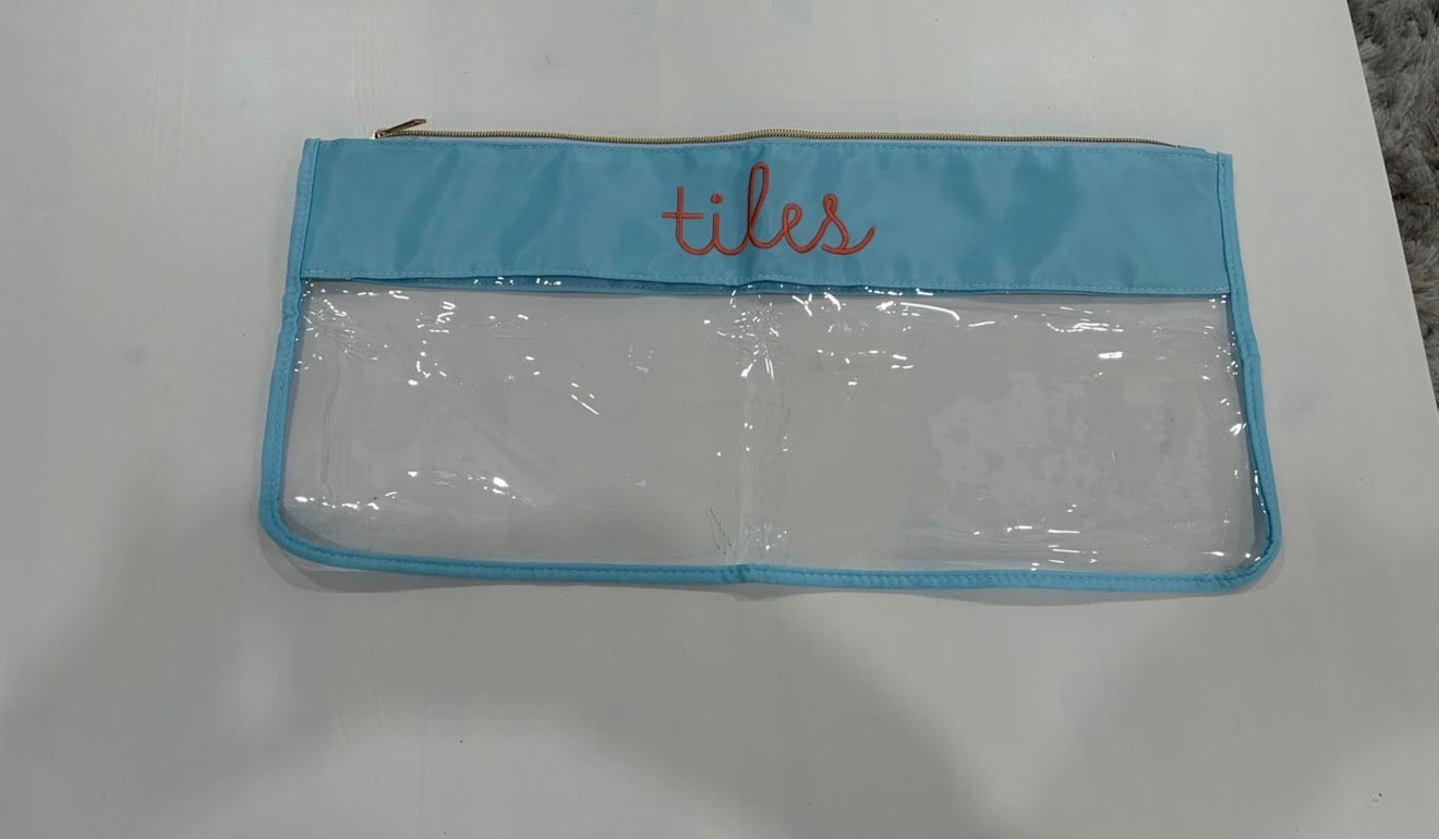 Mahjong Clear Tile Pouch