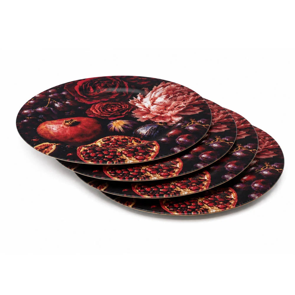 Velvet Orchard Charger Plates 4pk