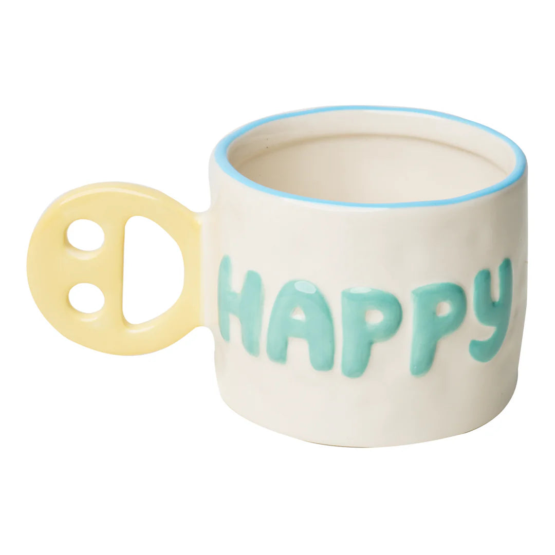 Ceramic Message Mug Happy