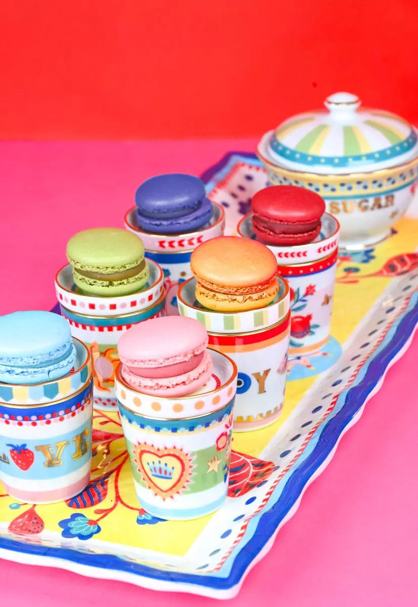 Porcelain Espresso Cup With Saucer/Lid