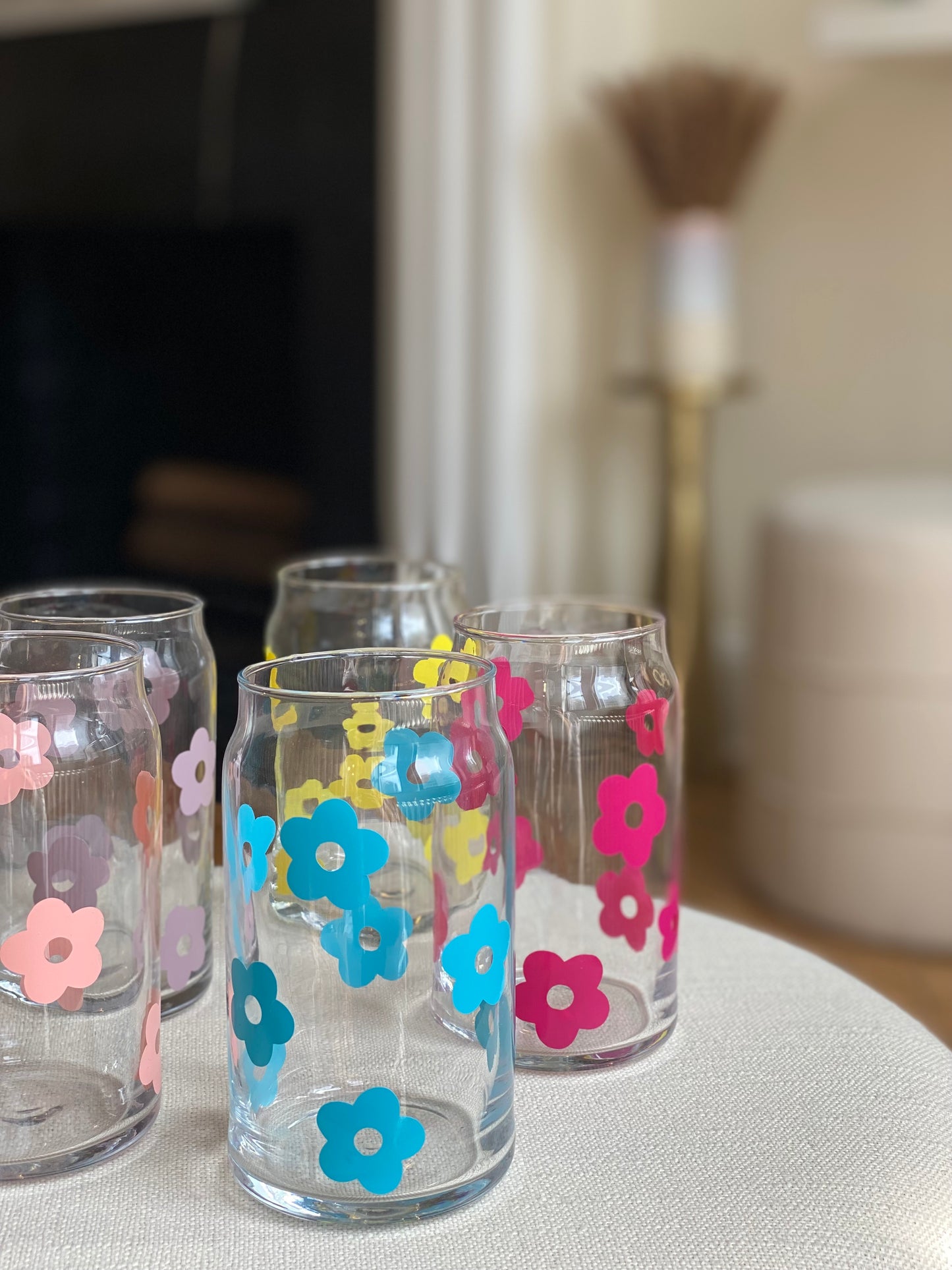 Customized Printed Beer Can Glass Cup