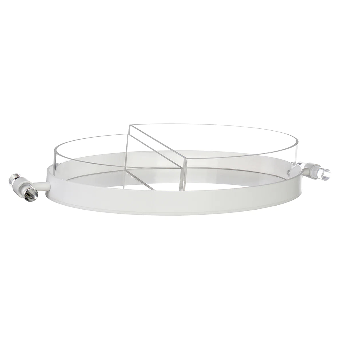 Lucite Oval 2-Piece Dish