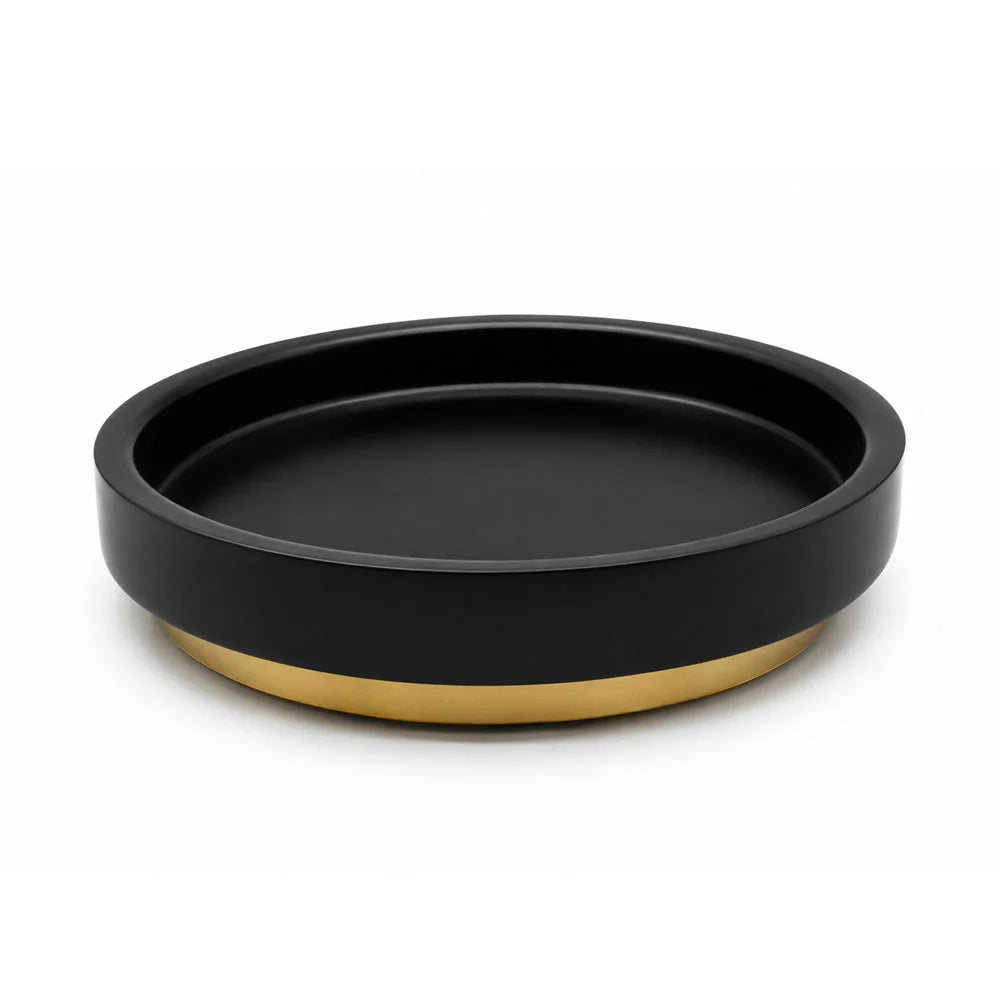 Matte Black Stainless Steel Serving Tray