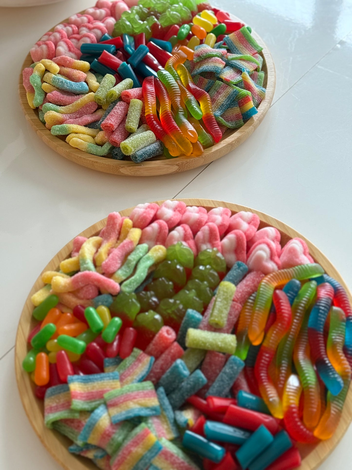 Kosher Candy Tray on Reusable Bamboo Charcuterie Board | Perfect Hostess, Shabbat & Holiday Gift