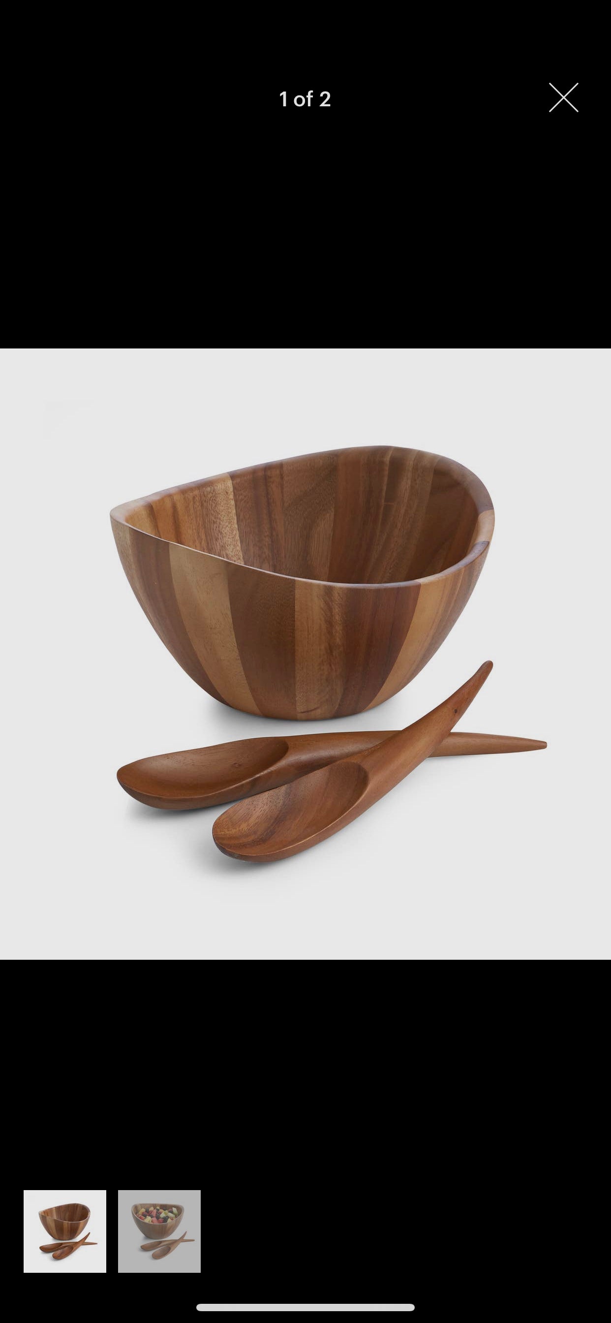 Nambe salad bowl