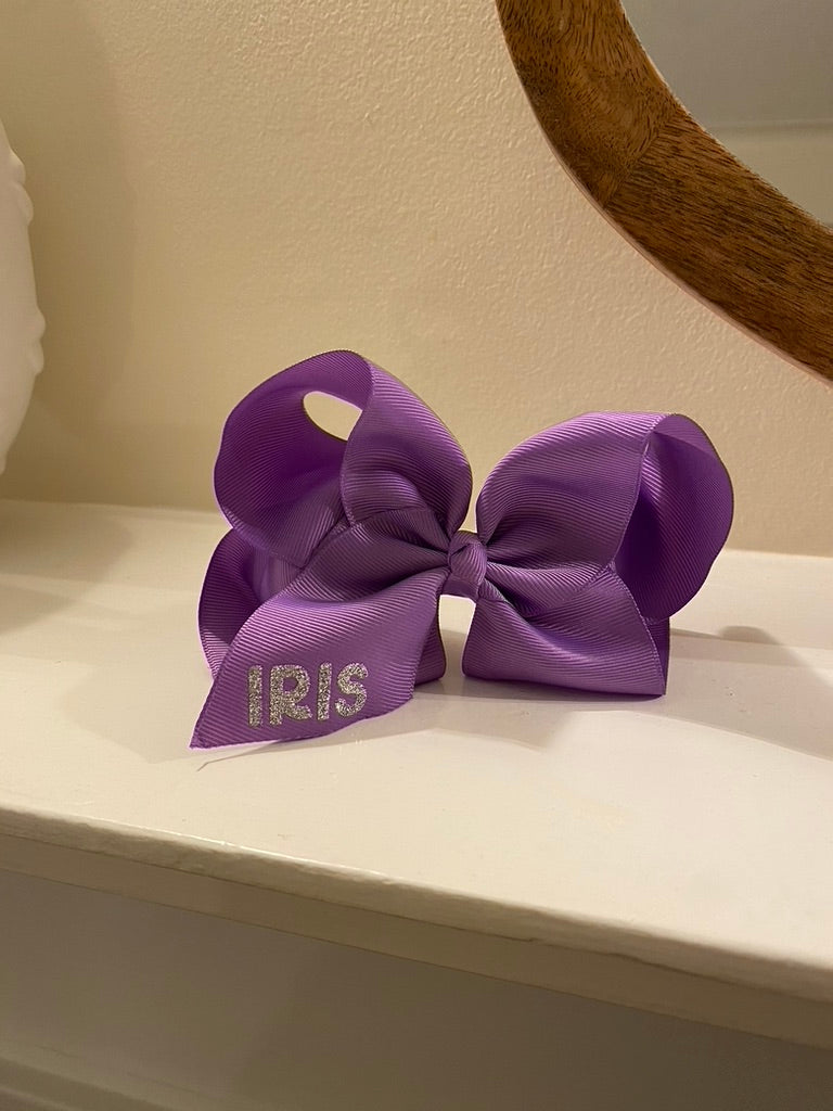 Personalized baby bow