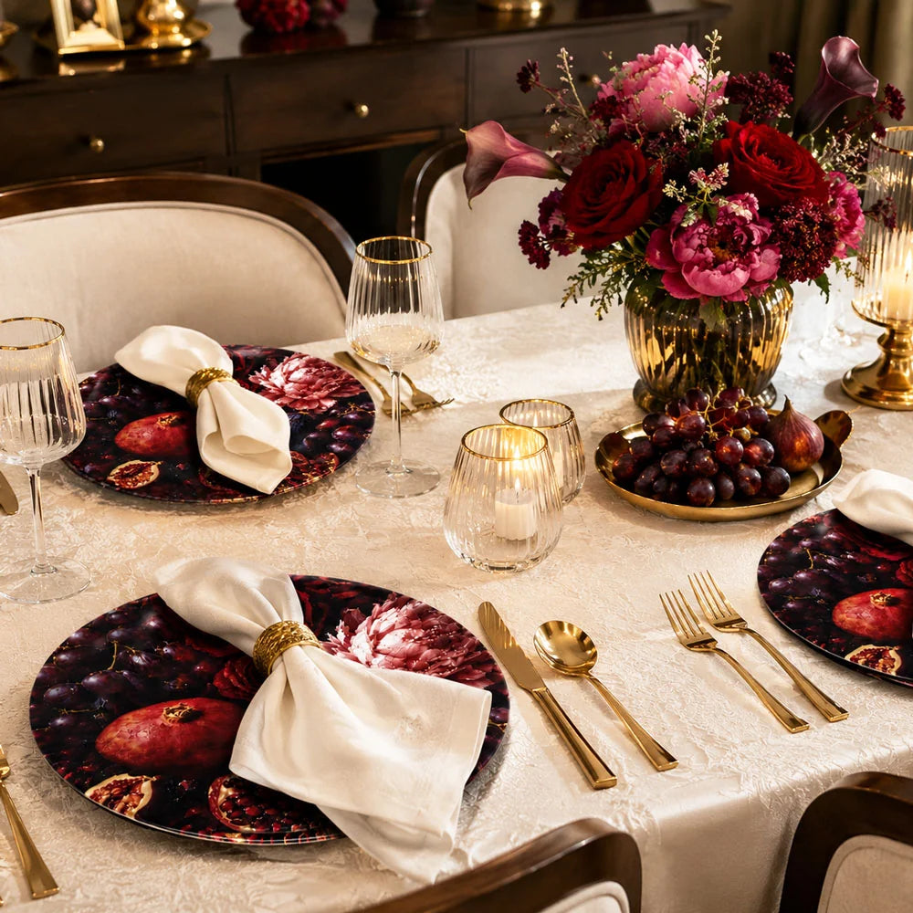 Velvet Orchard Charger Plates 4pk