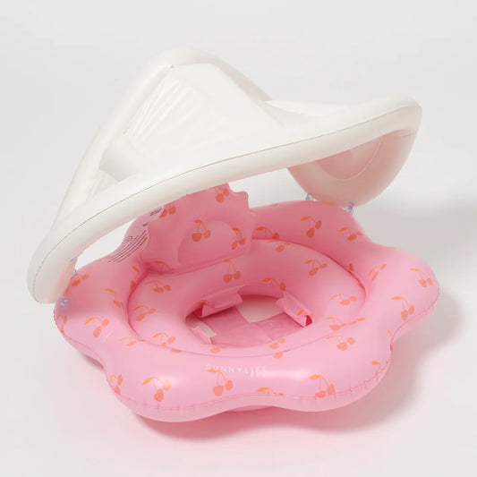 Baby Pool Float - cotton candy cherry print