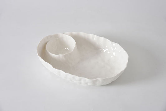 Porcelain Oval Chip & Dip