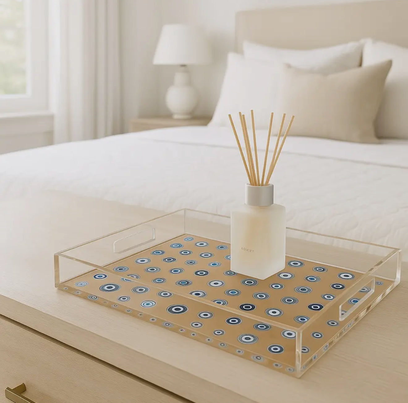 Acrylic Lucite Tray - Evil Eye