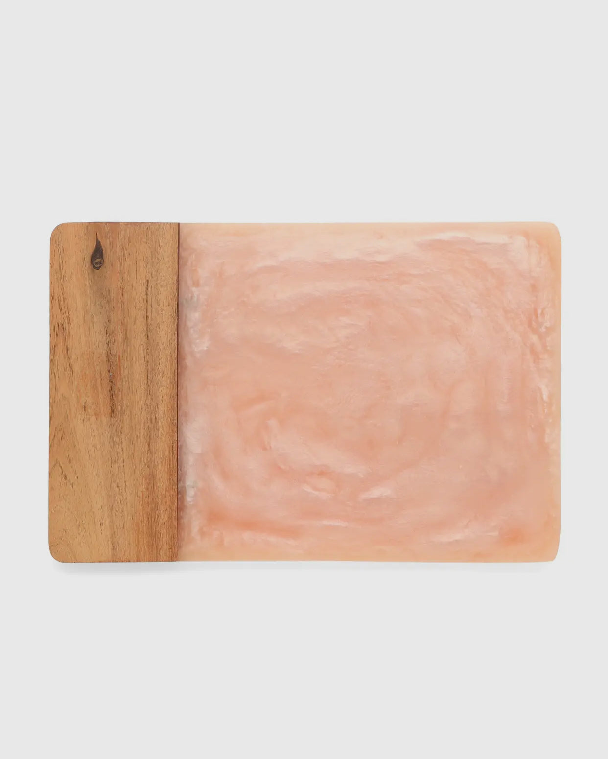 Pink Resin & Wood Cheese Board