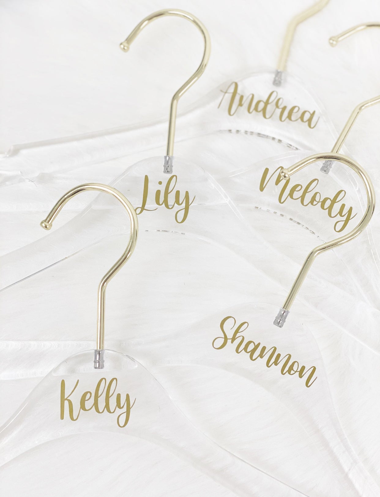 Personalized Acrylic Hanger - for Bride & Bridesmaid