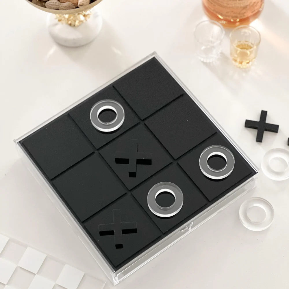 Lucite Tic Tac Toe Game Set