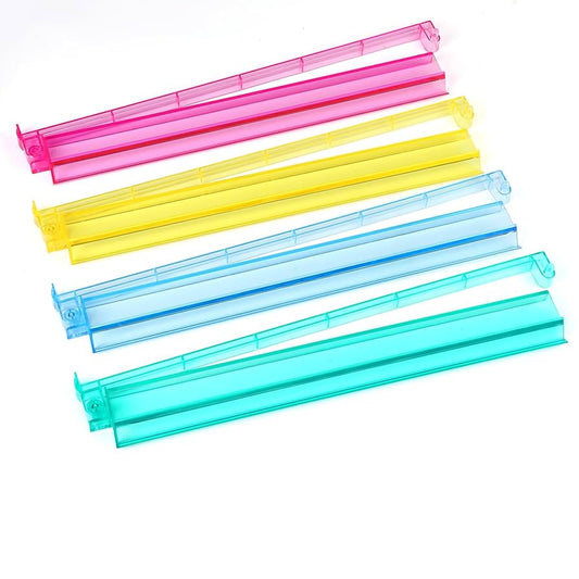 Multicolor Acrylic Mahjong Rack & Pusher - Set of 4