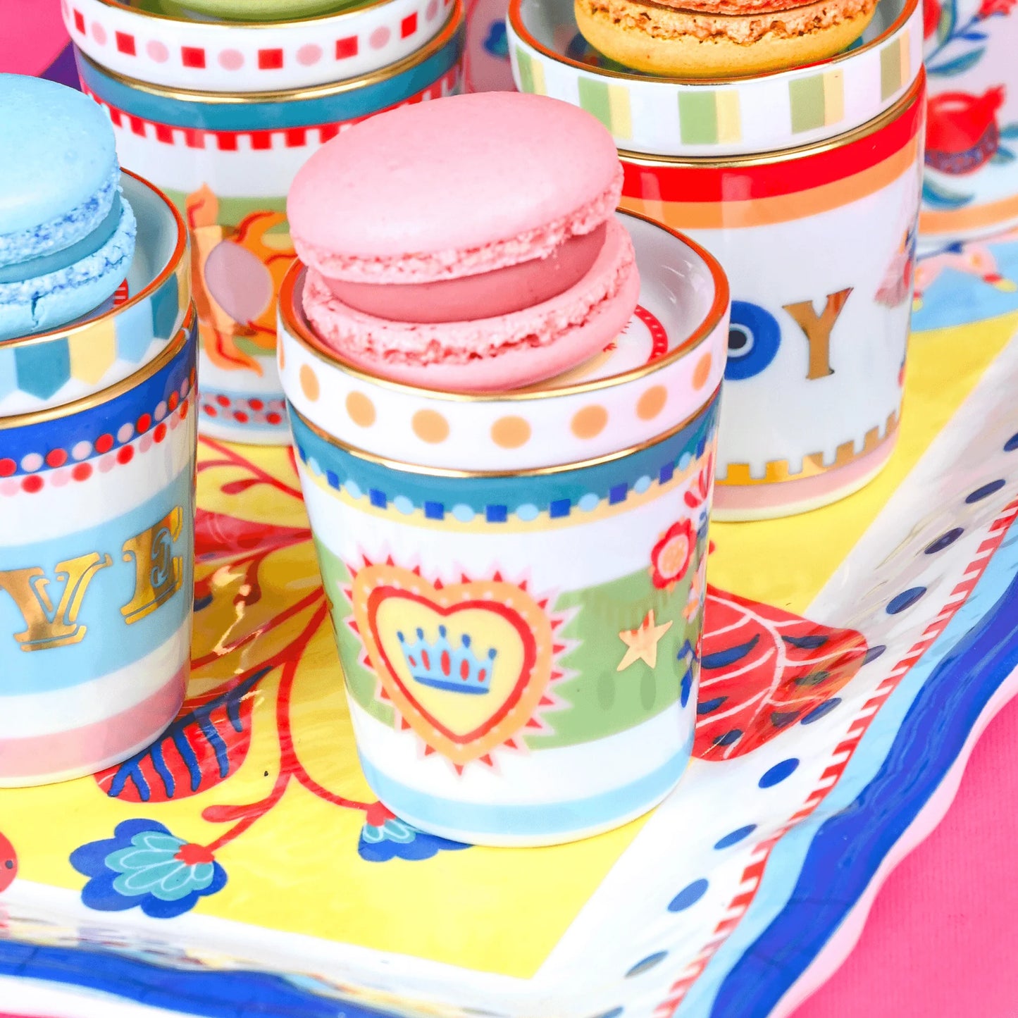 Porcelain Espresso Cup With Saucer/Lid