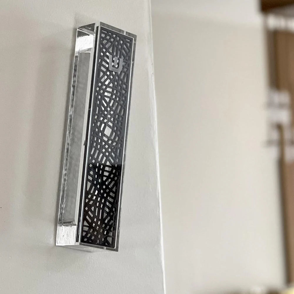 Lucite & Small Laser Cut Mezuzah Case