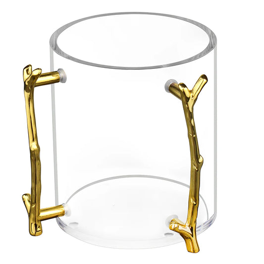 Lucite Wash Cup With Branch Handles