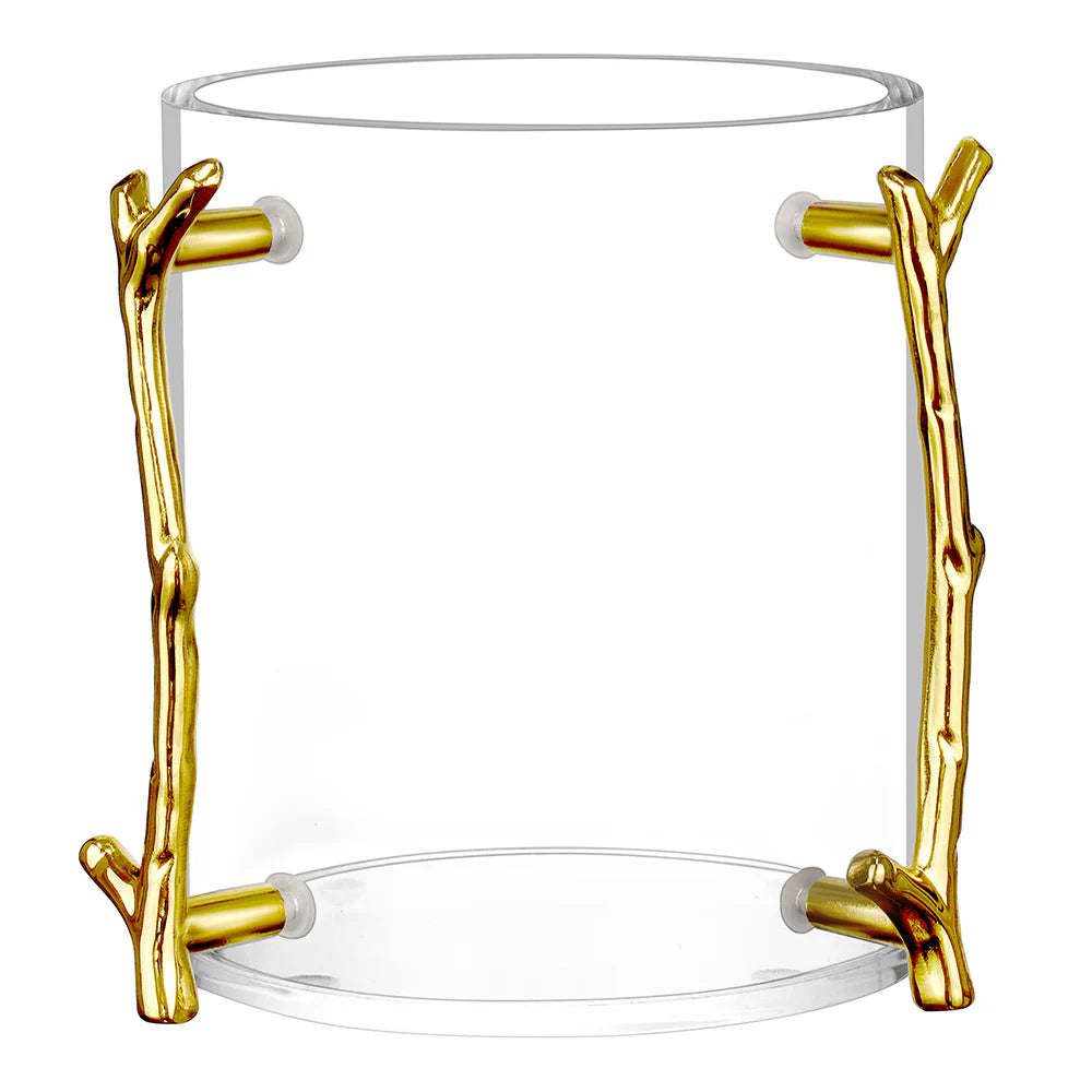 Lucite Wash Cup With Branch Handles