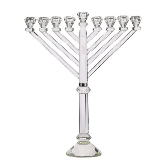 Large Crystal Chanukah Menorah