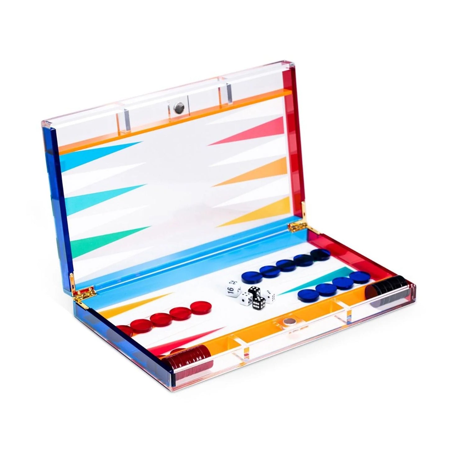 Lucite backgammon