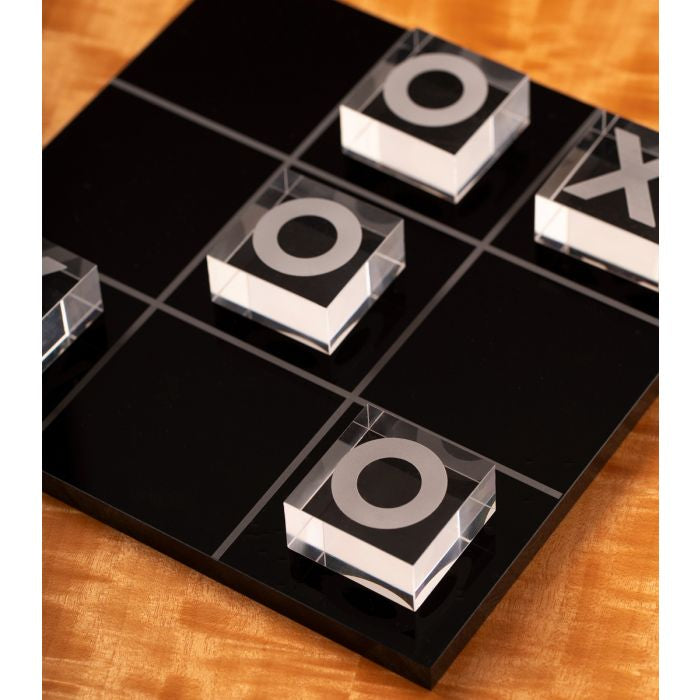 Lucite Acrylic Tic Tac Toe Game Set