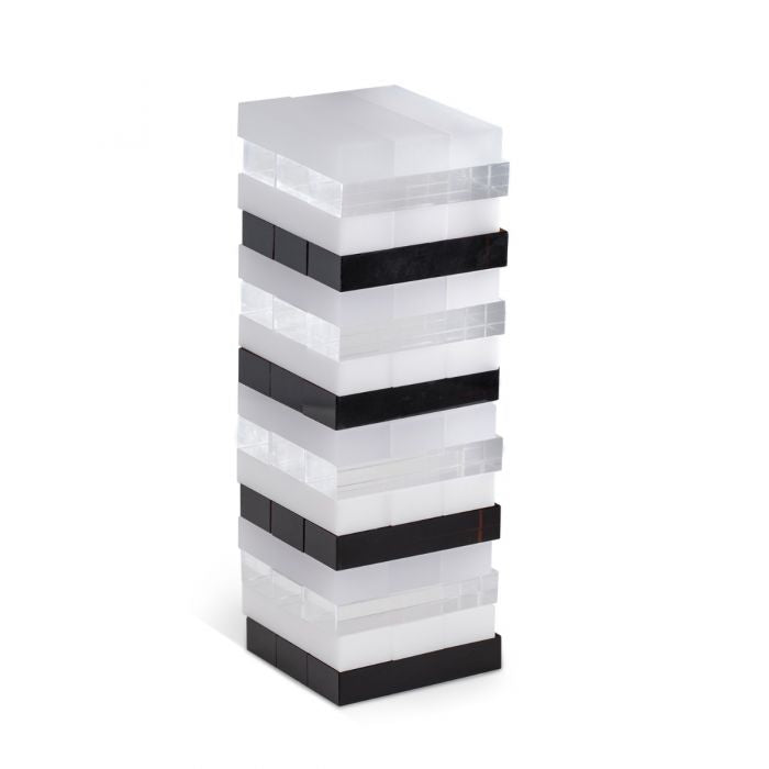 Lucite Acrylic Falling Blocks Jenga Game