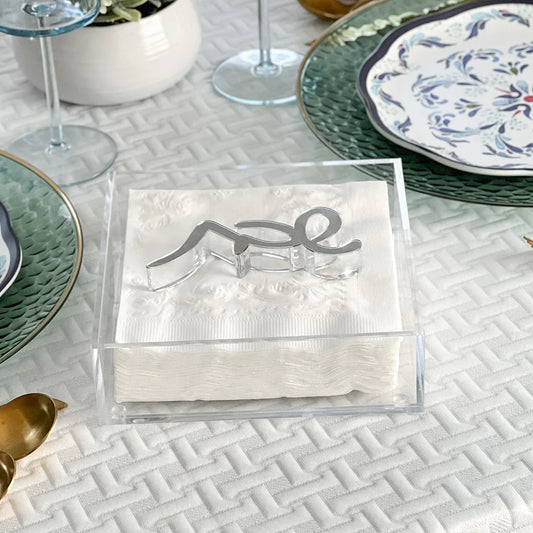 Napkin Holder with Shabbos Weight