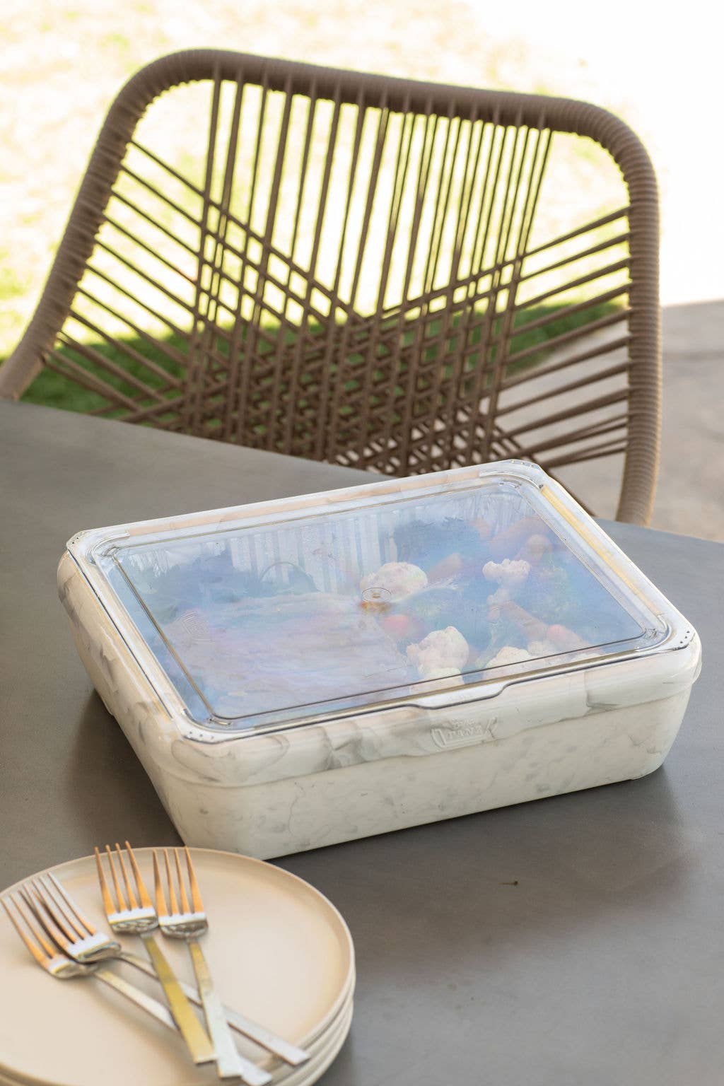 Foil Pan Carrier Holder with Lid- For Disposable Tins