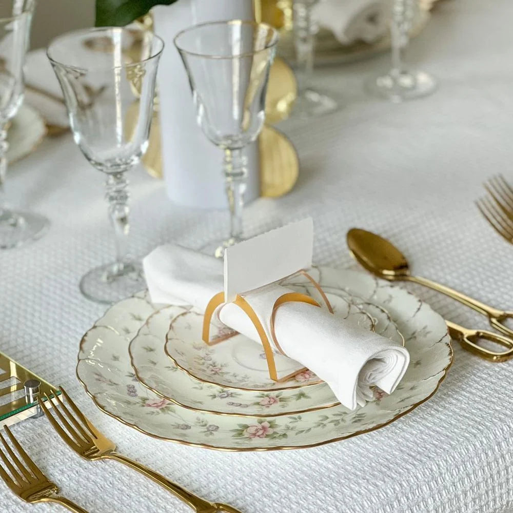 Napkin Rings with Slots For Place Cards 4pk