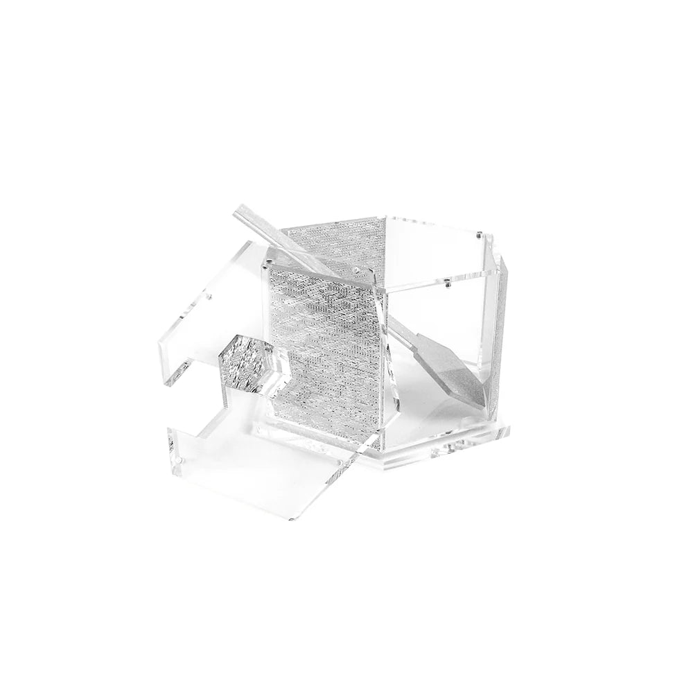 Lucite Hexagon Rosh Hashanah Honey Dish