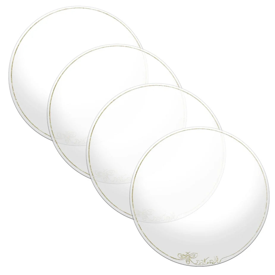 Rosh Hashana Gold Printed Lucite Charger Plate or Tray- set of 4