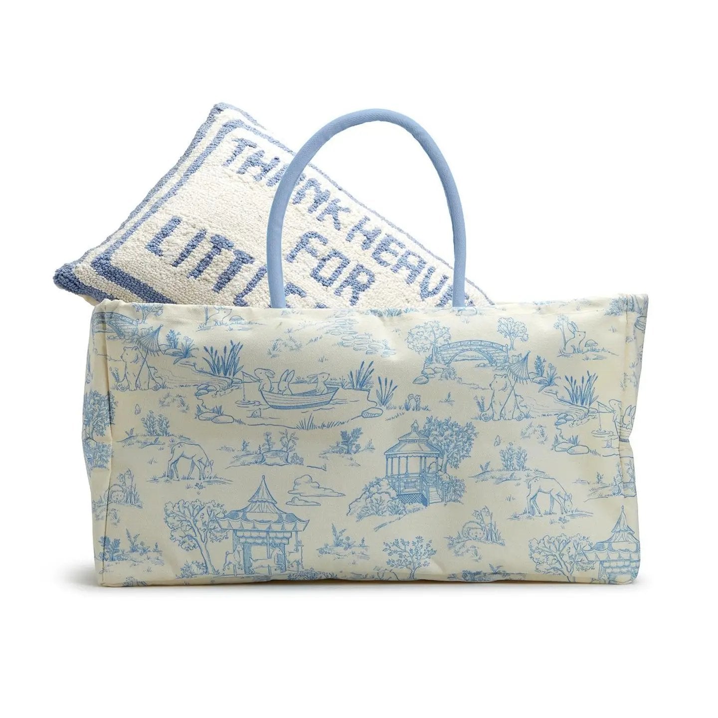 Animal Toile Hamper/Storage Tote Assorted 2 Colors - Little Somethings NYC