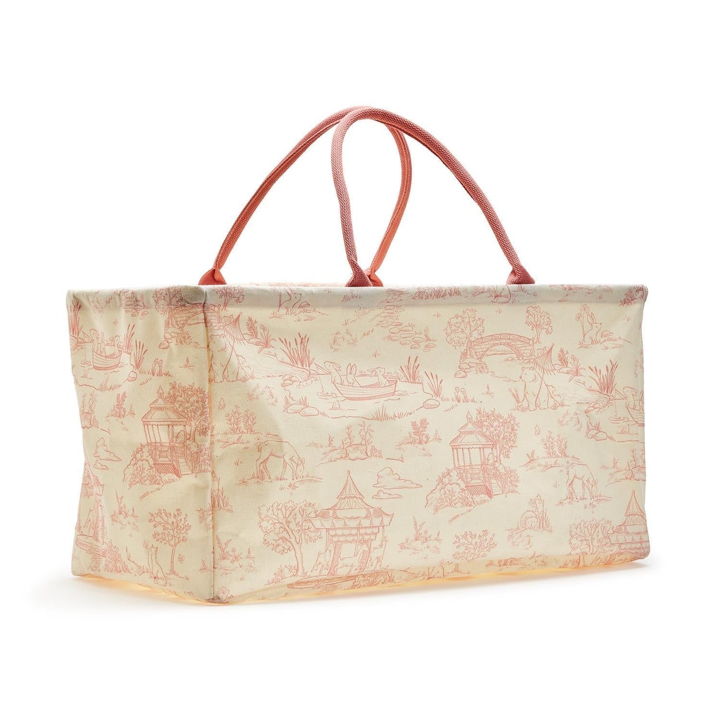 Animal Toile Hamper/Storage Tote Assorted 2 Colors - Little Somethings NYC