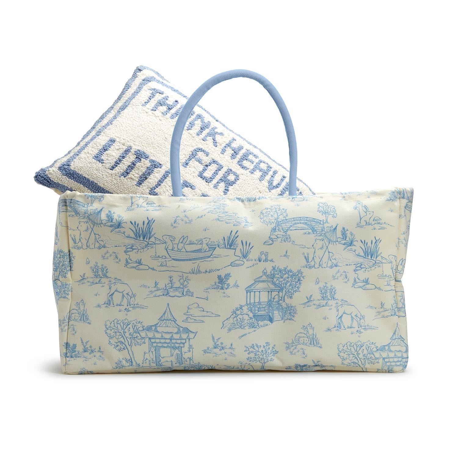 Animal Toile Hamper/Storage Tote Assorted 2 Colors - Little Somethings NYC