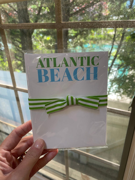 Atlantic Beach notepad - Little Somethings NYC