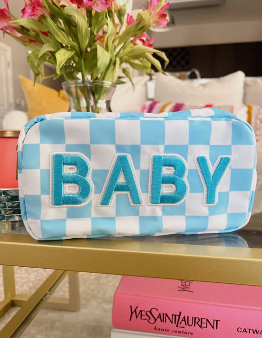 Baby checkered pouch bag - Little Somethings NYC