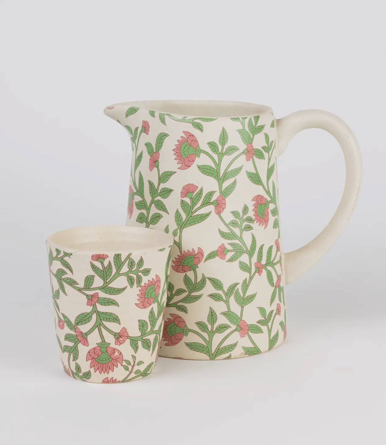 Blooming Vines Handmade Ceramic Cup Tumbler - Little Somethings NYC