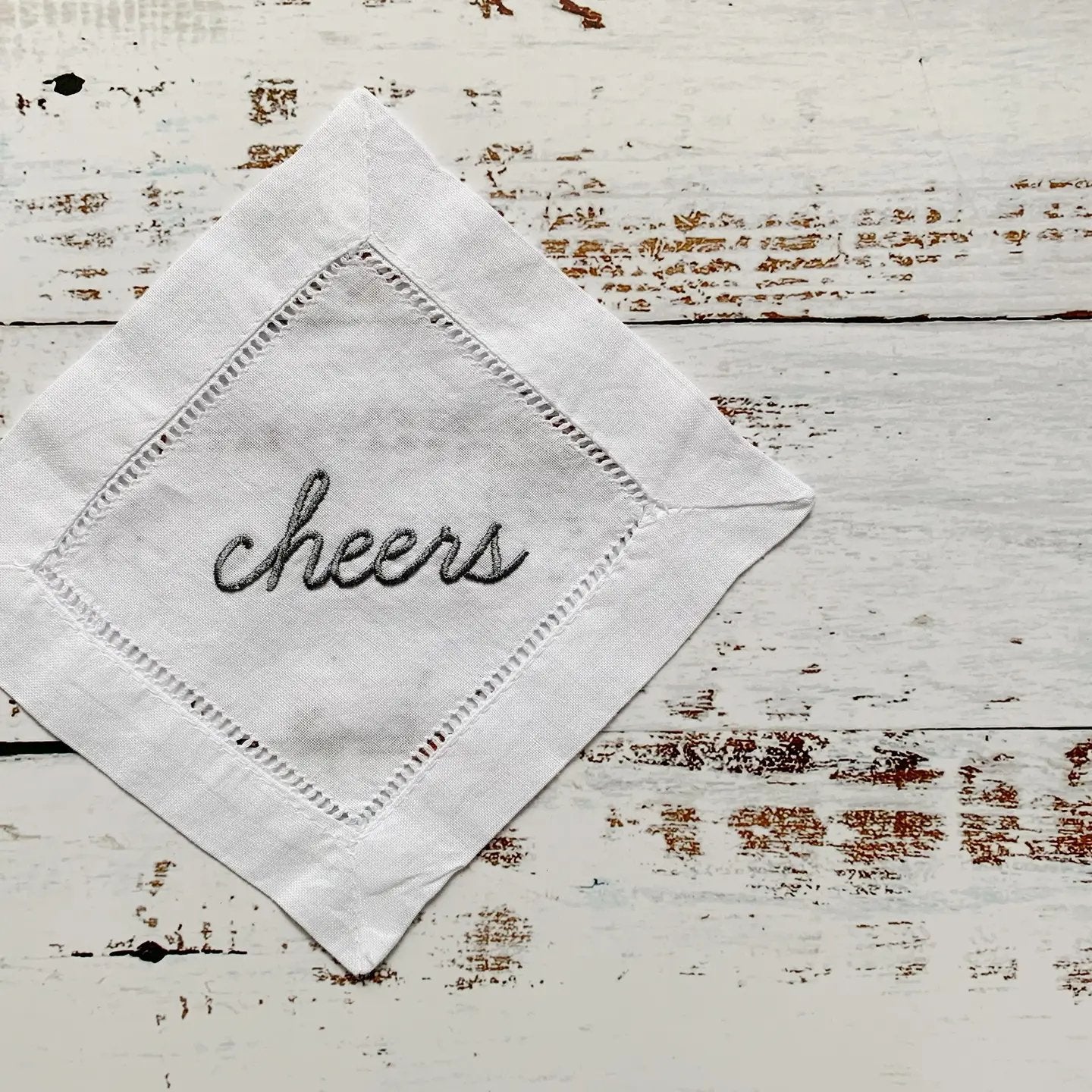 Cheers! Cocktail Coasters Napkins - set of 4 - Little Somethings NYC